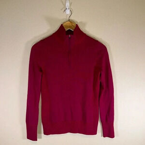 Patagonia Merino Wool Long Sleeve 1/4 Zip Knit Sweater Women Size Small Winter